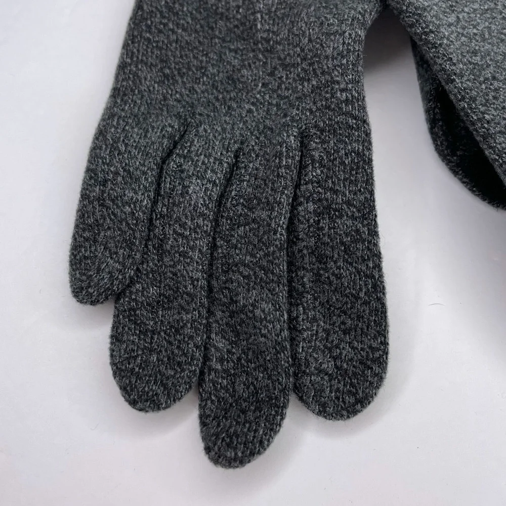 NORDSTROM ECHO Classic Touchscreen Gloves Charcoal Gray Heathered NEW Size S/M